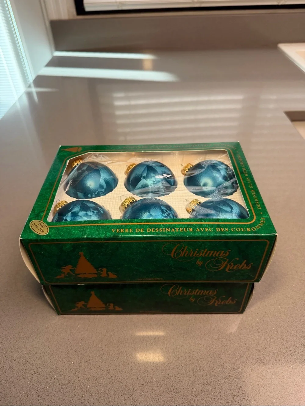 Christmas by the Krebs set teal